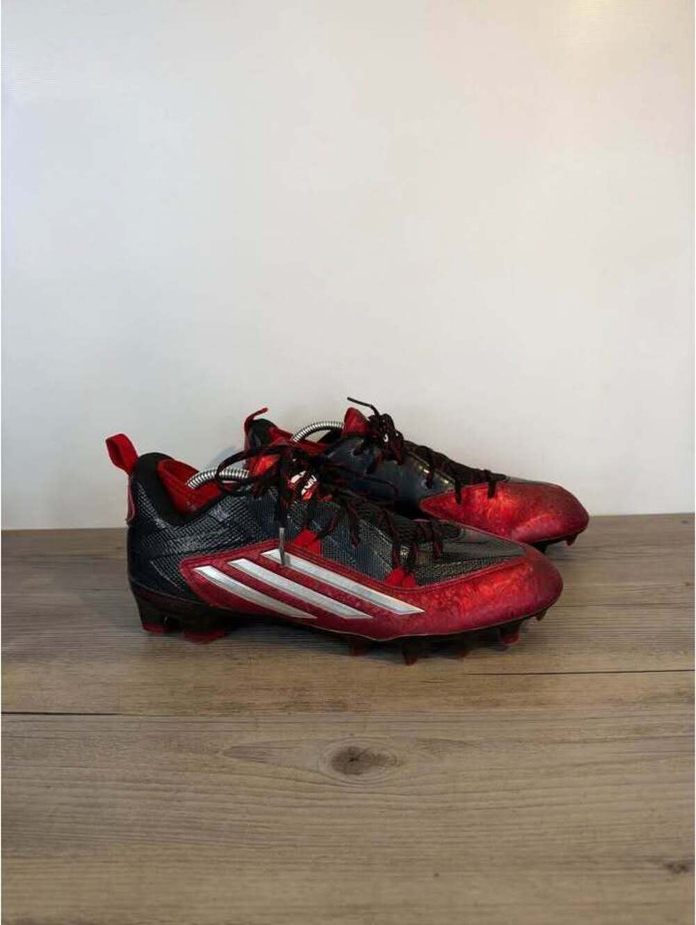 adidas Men's Crazyquick 2.0 Low Football Cleats Size 10.5 Black Red S83663